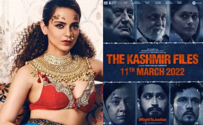 Kangana Ranaut slams Bollywood's silence on The Kashmir Files box office performance