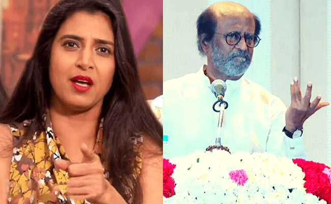 Actress Kasthuri's viral comments on Rajini's latest press meet and political decisions