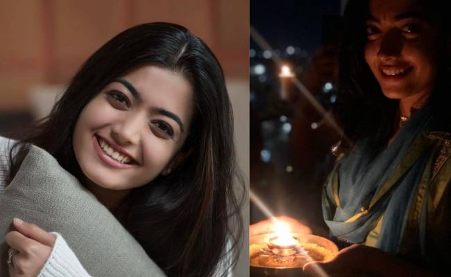 Actress Rashmika Mandanna posts a positive message on Twitter during the lockdown.