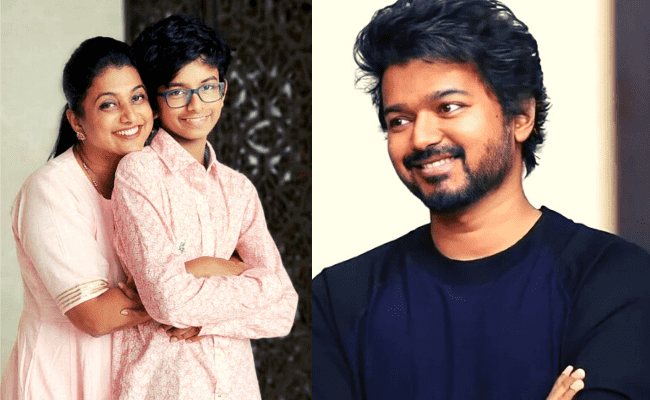 Actress Roja's son Kaushik confesses of being an ardent Thalapathy Vijay fan and does this; viral video