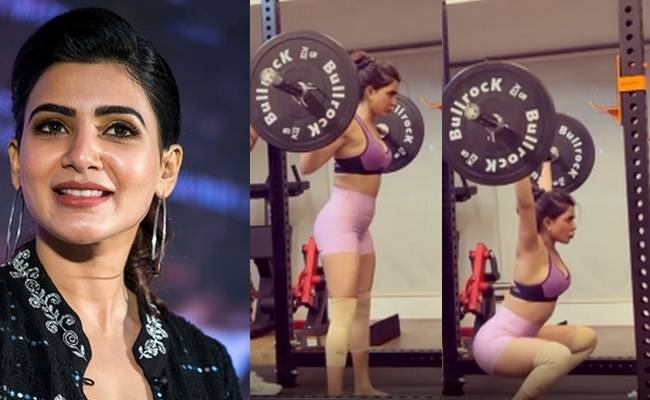 Actress Samantha's latest workout video goes viral