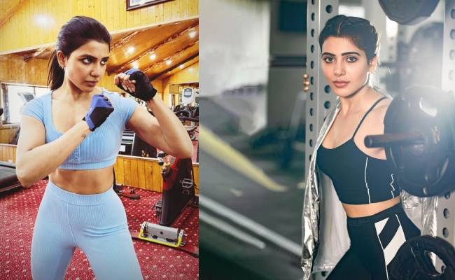 Actress Samantha Ruth Prabhu's gym session with her trainer is going viral