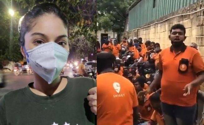 Actress Sanam Shetty voices out her opinion on Swiggy Strike