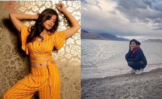 Actress Sanchita Shetty posts her travel pictures in Instagram