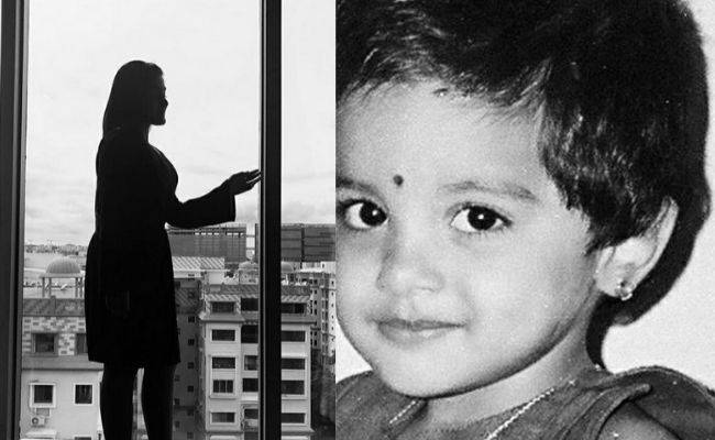 Actress shares childhood pic with a message ft Nivetha Thomas