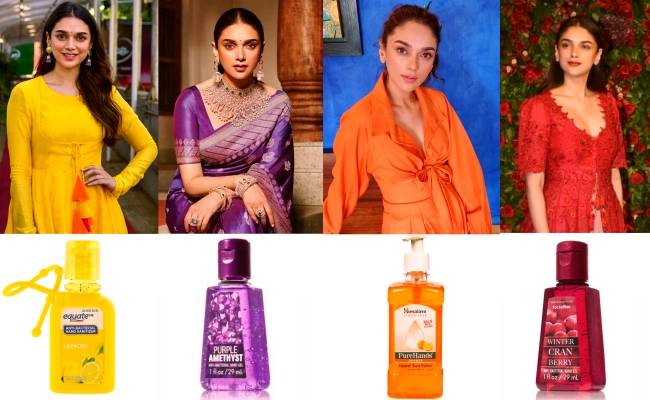 Aditi Rao Hydari finally reacts to her costumes turning into different hand sanitizers, Corona effect