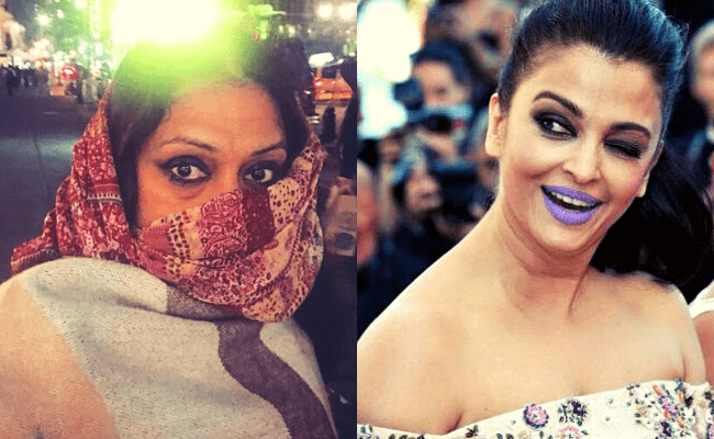 After Aishwarya Rai Bachchan's bold purple lipstick, this South Indian actress is trending for the same ft Shobana