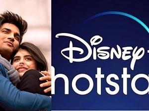 After Sushant Singh's last film, Disney+Hotstar acquires these 6 biggies! Full details here!