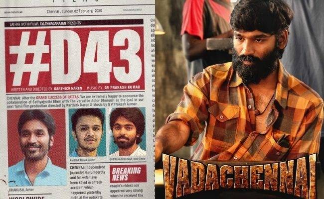 After Vadachennai, popular actor teams up with Dhanush in D43