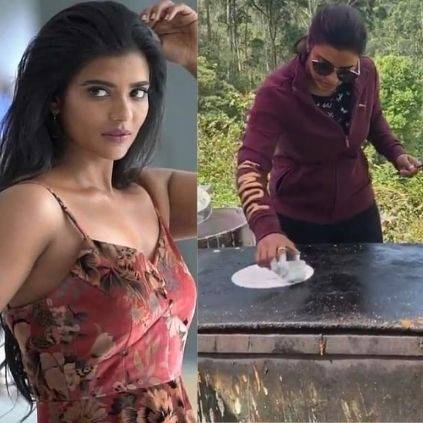 Aishwarya Rajesh making dosa at shoot spot video goes viral