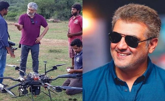 Video of Ajith Kumar operating a drone in Valimai shooting spot is going viral