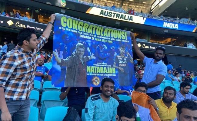 Ajith fans make Natarajan feel special in Sydney