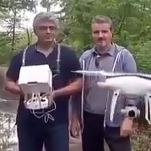 Candid video of Ajith operating a drone at Vivegam shooting spot