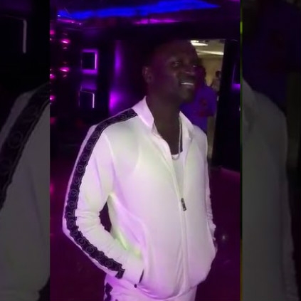 Akon Enjoying Pedda Puli song from Chal Mohan Ranga