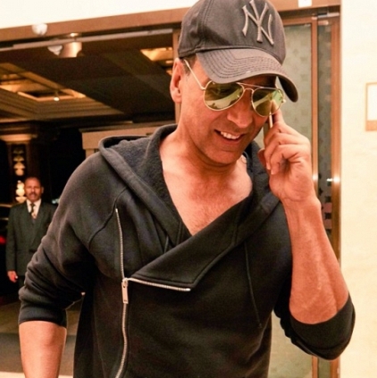 Akshay Kumar at Chennai for Shankar- Rajinikanth film 2.0 make-up trial