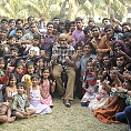 Amitabh Bachchan shoots with deaf and mute children