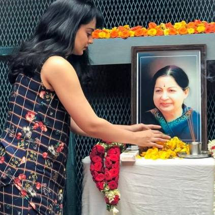Amma J Jayalalithaa death Anniversary Thalaivi team pay homage Picture here