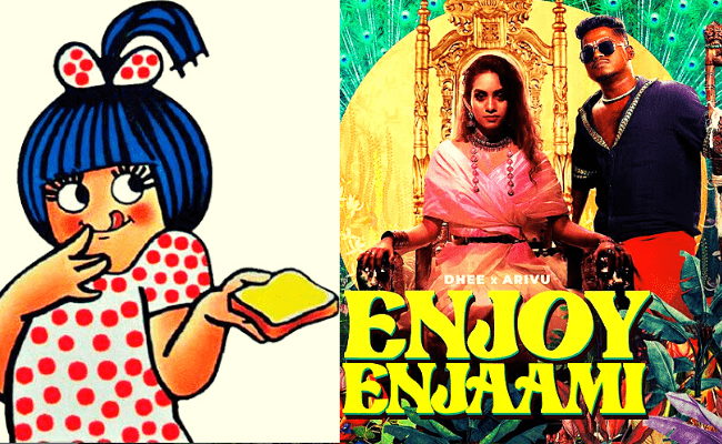 Amul’s pun on Dhee and Arivu’s Enjoy Enjaami recreated poster is going viral