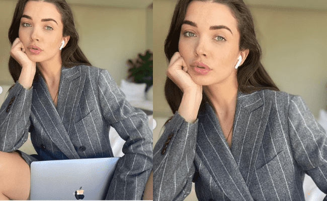Amy Jackson posts a trouserless picture on Instagram