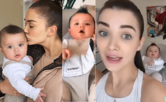 Amy Jackson's TikTok video with her son is going viral