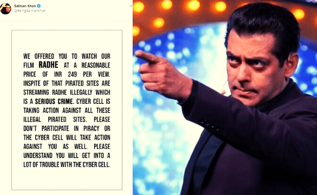 Angry Salman Khan’s viral tweet is setting the Internet on fire; here’s what happened ft Radhe