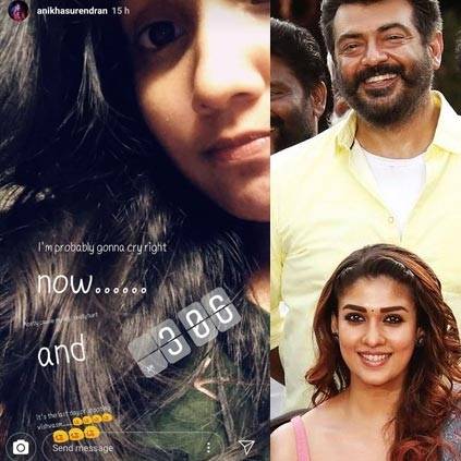 Anikha makes a post on Viswasam on her Instagram page