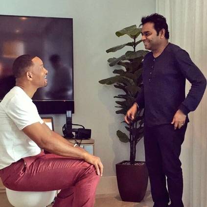 AR Rahman meets Will Smith for a session