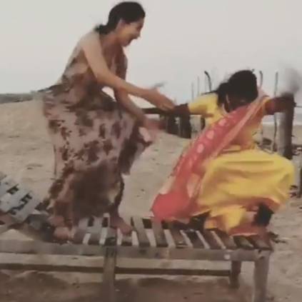 Aranthangi Nisha and VJ Mani Megalai's dancing video