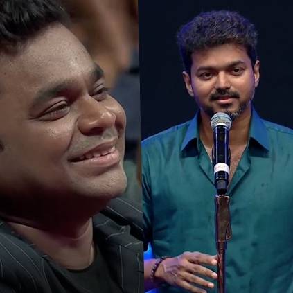 A.R.Rahman reacts to Vijay's speech at Sarkar audio launch