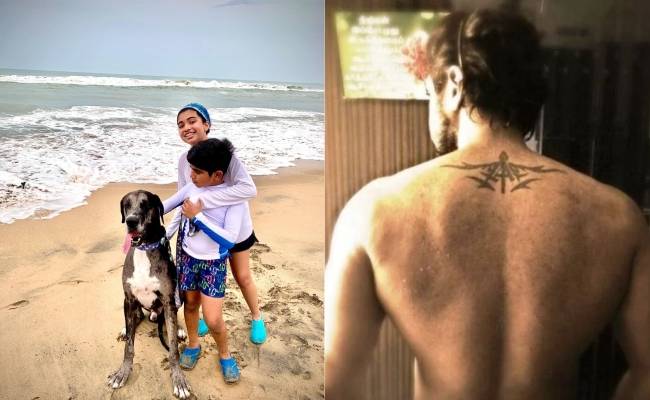 Arun Vijay posts photo with his two kids and dog