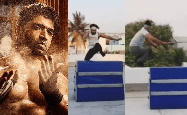 Arun Vijay practices parkour stunts in quarantine