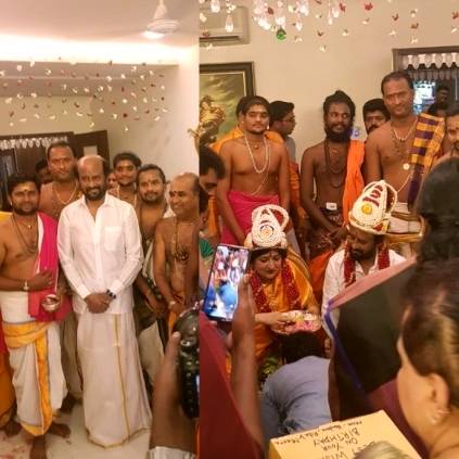 As per his star sign, Superstar Rajinikanth celebrated his birthday today pics here