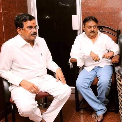 Asuran producer Kalaipuli S Thanu meets Captain Vijayakanth more details here