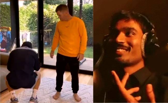 Australian cricketer David Warner performs TikTok video on Dhanush’s Why This Kolaveri Di