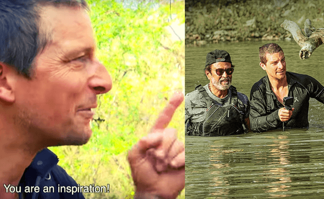 Bear Grylls's special message to Thalaivar's 'hundreds and millions of fans' is unmissable