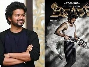 BEAST First look smashes all records! Thalapathy Vijay fans sema happy!