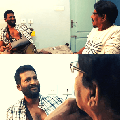 Bharathiraja meets injured Suseenthiran currently recovering