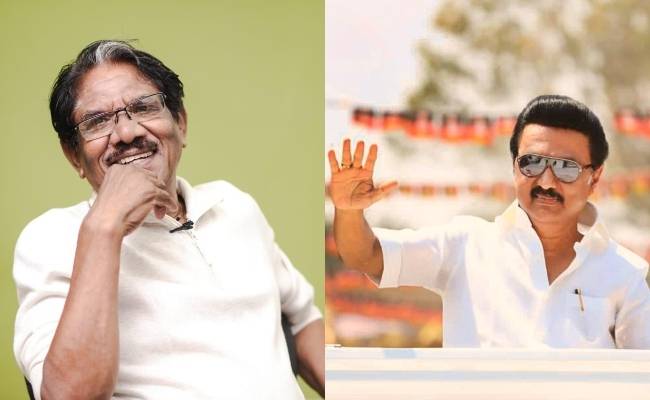 Bharathiraja releases statement praising MK Stalin victory