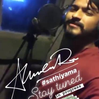 Bigg Boss 3 Winner Mugen Rao records his hit song Sathiyama Picture here
