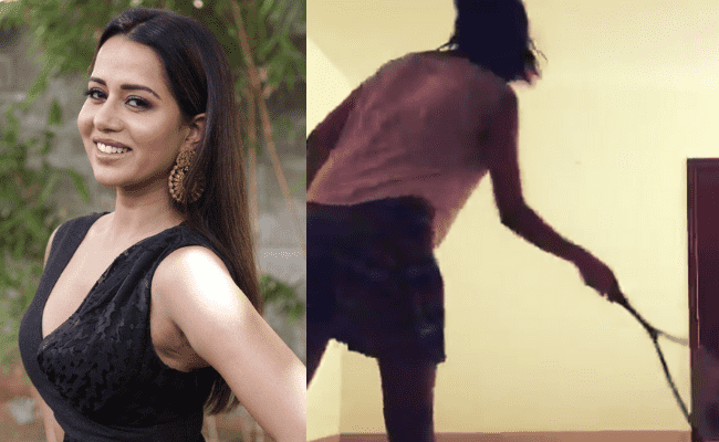Bigg Boss fame actress Raiza Wilson turns house into mini squash court