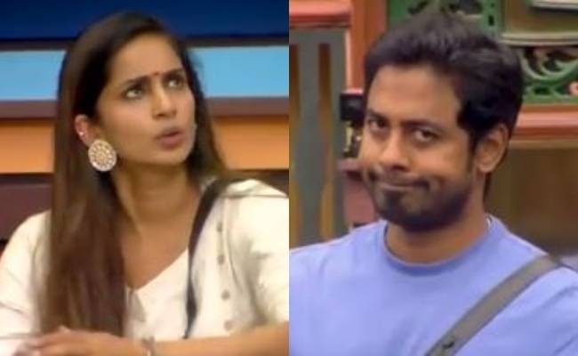 Bigg Boss Tamil 4 Samyuktha insists Aari is in the wrong