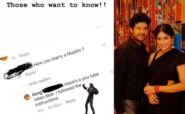 Bigg Boss Tamil fame actress mass reply about marrying muslim man goes viral