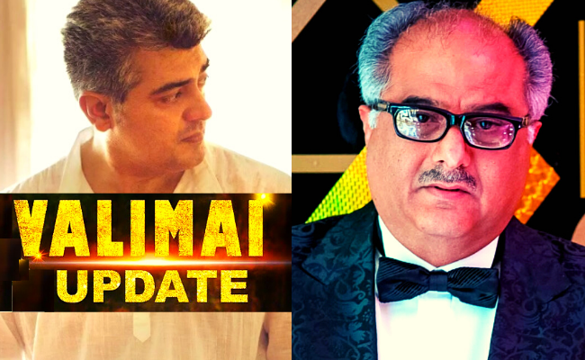 Boney Kapoor gives Valimai update ft Thala Ajith, H Vinoth, Yuvan Shankar Raja