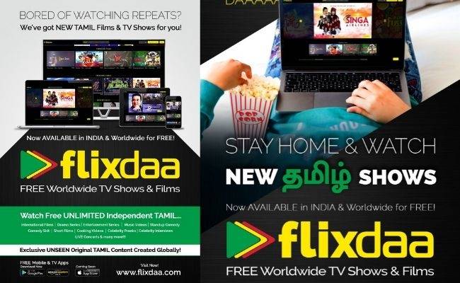 Brand new Tamil OTT platform with exclusive tamil content - Flixdaa