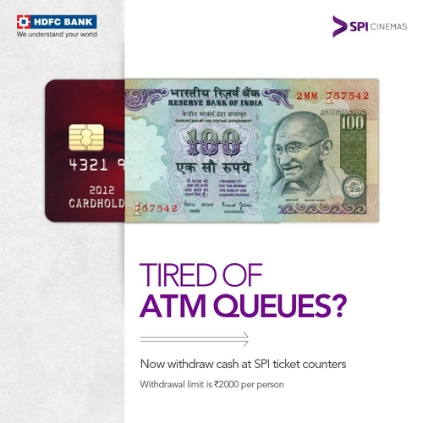 SPI cinemas to allow cash withdrawal