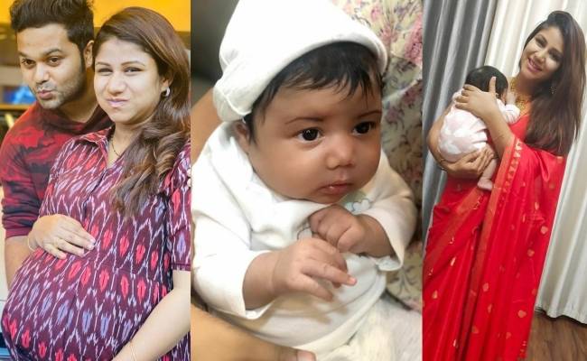 Celebrity couple Alya Manasa and Sanjeev Karthick share images of their baby girl