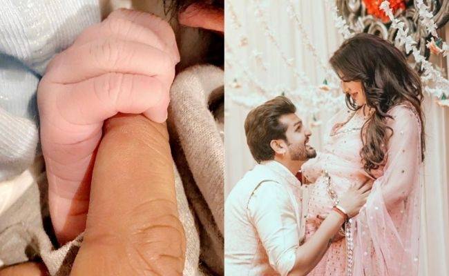 Celebrity couple make a promise while sharing the first pic of their newborn kid ft Mansi Sharma and Yuvraj Hans