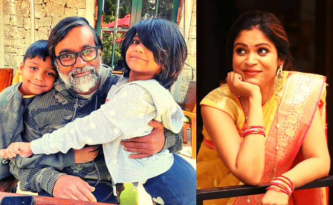 Check out how cutely Selvaraghavan's new-born poses for his dad in this latest pic with Gitanjali