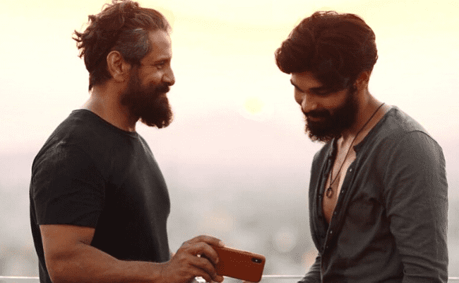 Chiyaan Vikram gets an ultra-special tribute from his 'biggest fan' Dhruv Vikram!