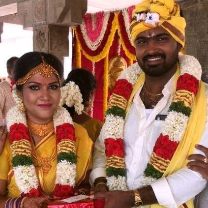 Comali editor Pradeep E Ragav marries Gayathri Kannan Assistant Director of Pandiraj